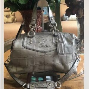 Sale!! Coach Ashley Crocodile Embossed Bag no. F20346